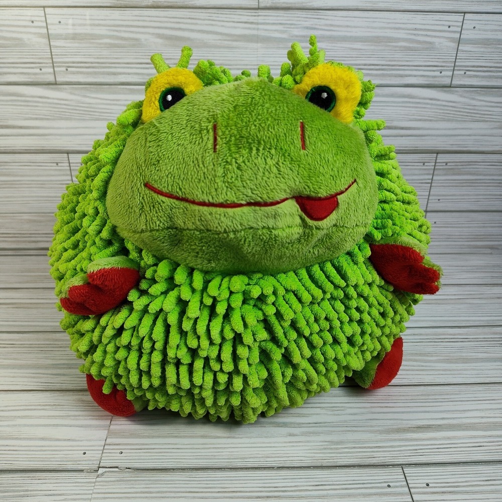 Moshi Mopeez Green Frog‎ Plush 10.5" MLM907 Stuffed Beanbag Bottom Microfiber